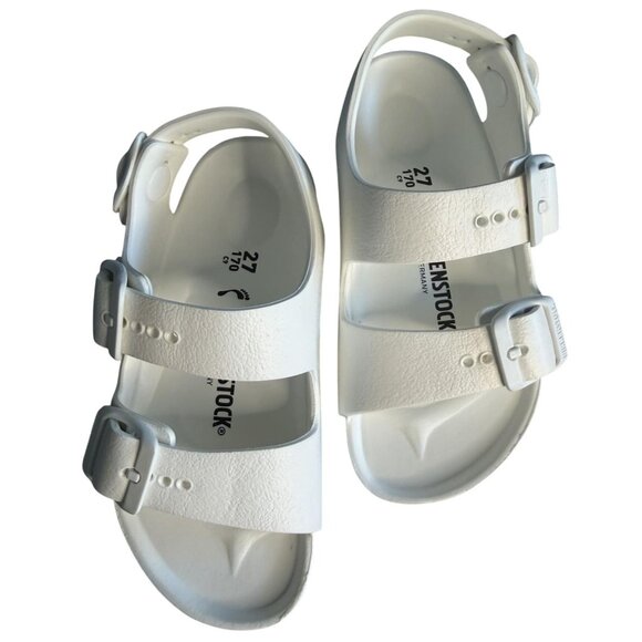 Birkenstock Milano EVA Kids Sandals White EU 27 US 9-9.5 Waterproof Lightweight - Picture 2 of 16